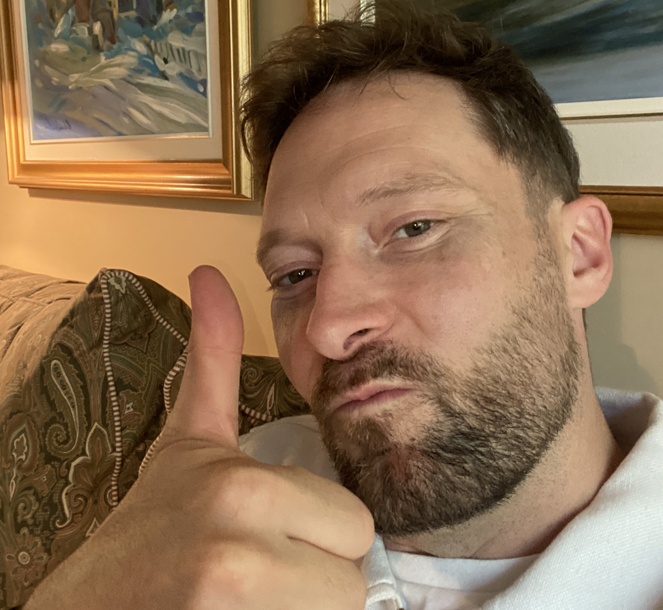 Francis thumbs up
